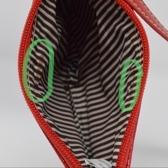 Nine West Red Vegan Patent Leather Wristlet/Clutch - Picture 7 of 7